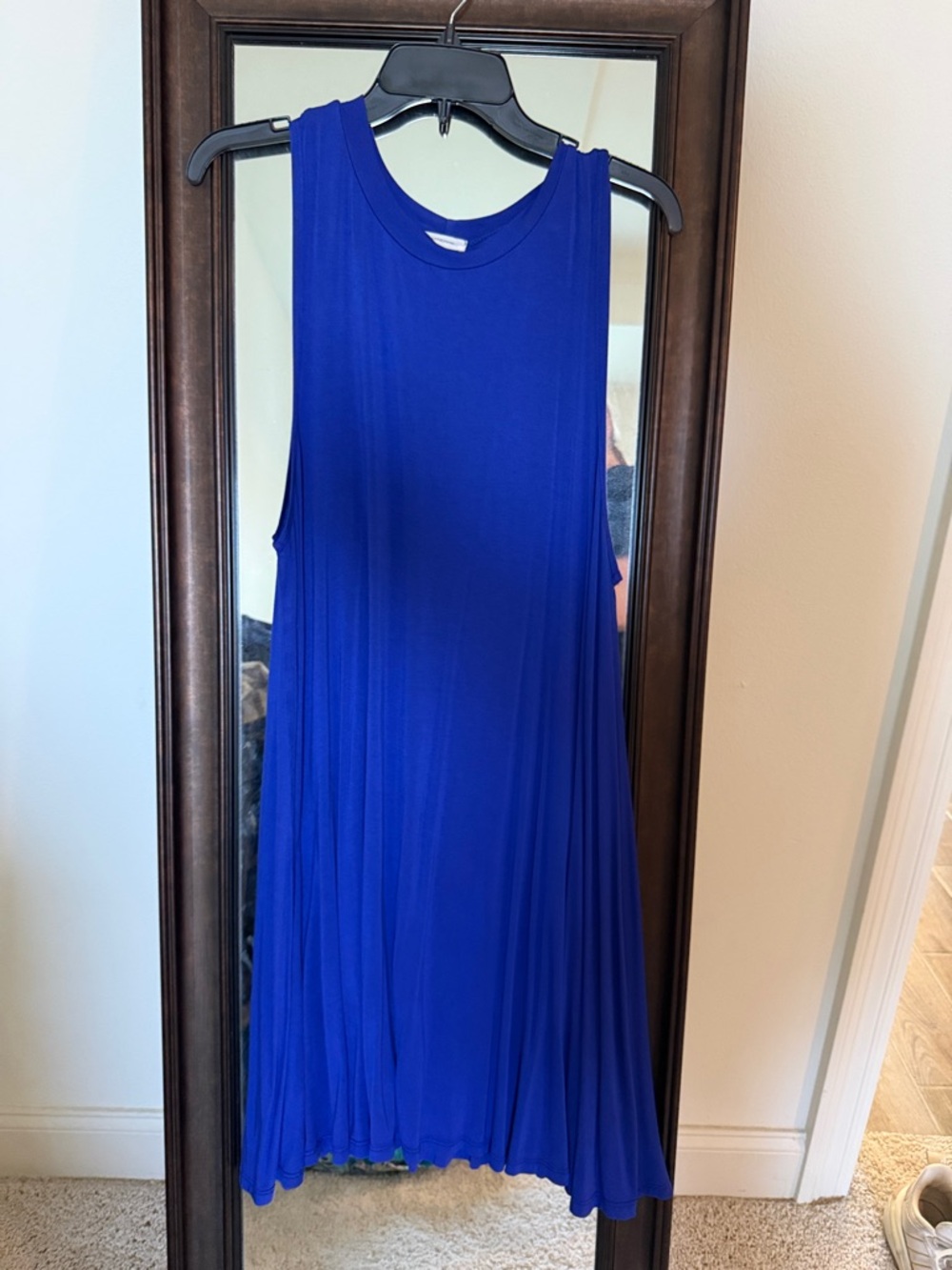 Adrienne Royal Blue Sleeveless Mini Dress